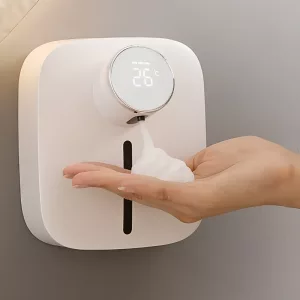 automatic soap dispenser, wall mounted soap dispenser, touchless soap dispenser, sensor soap dispenser, electric soap dispenser, rechargeable soap dispenser