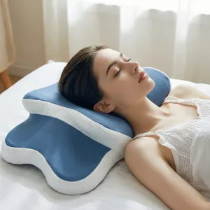 neck support pillow, ergonomic pillow, memory foam pillow, cervical pillow, orthopedic pillow